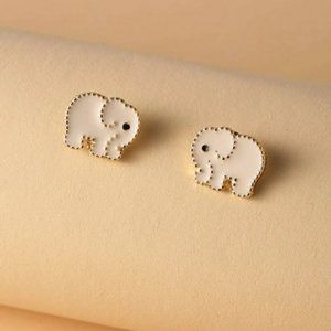 Cute Cartoon Looking Elephant Earrings